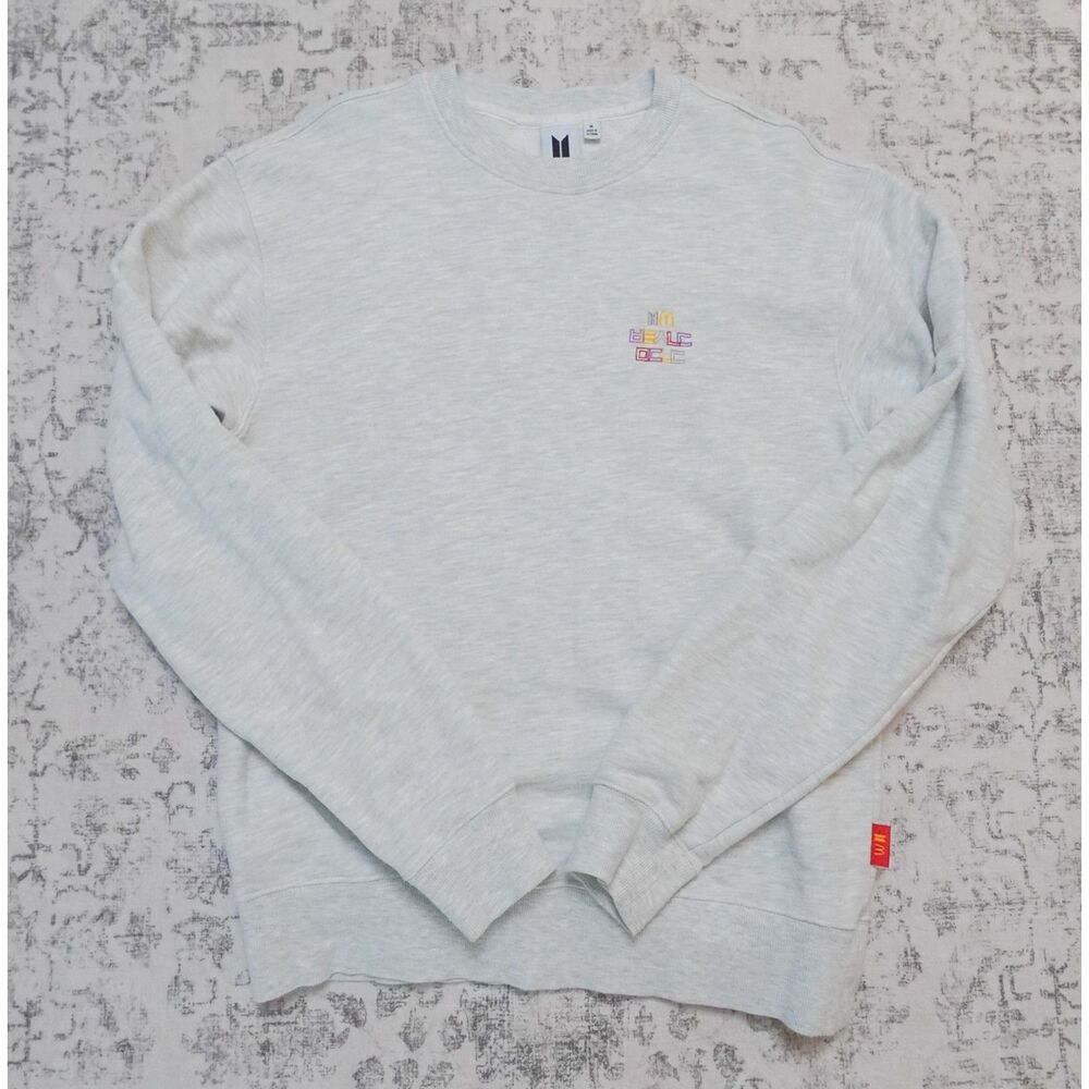 BTS x McDonald’s Exclusive Rare Logo Crewneck Sweatshirt – Men’s Medium